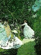 Claude Lorrain women in a garden USA oil painting artist